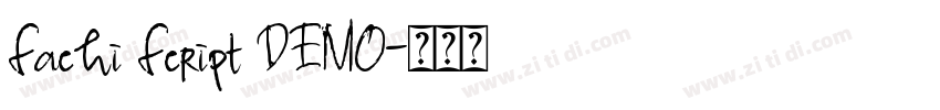 Sachi Script DEMO字体转换